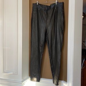 Spanx Faux Leather Legging Pant 1X